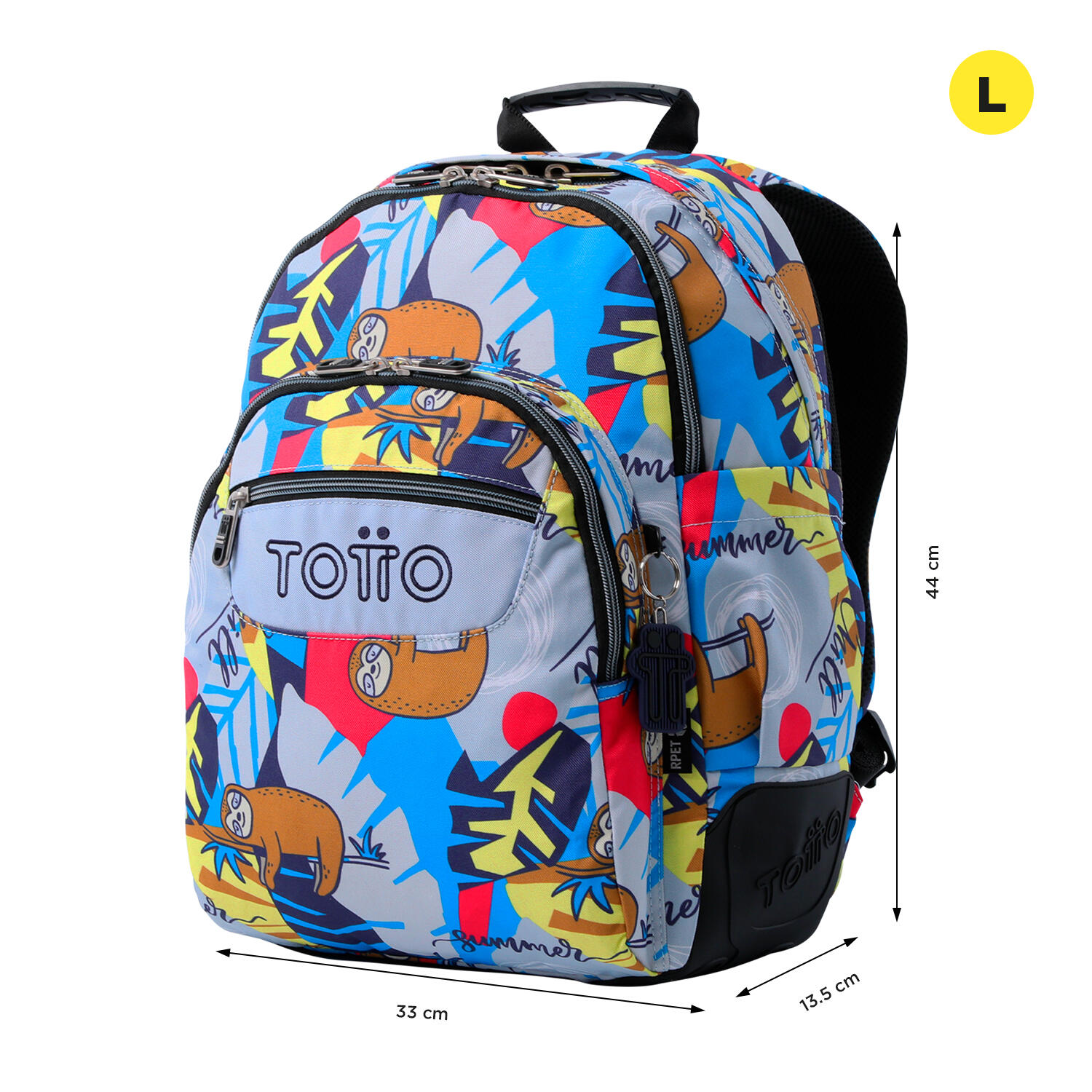 Totto Mochila escolar Rayol Lazel Poliéster 33 x44 x13.5 cm 2/5