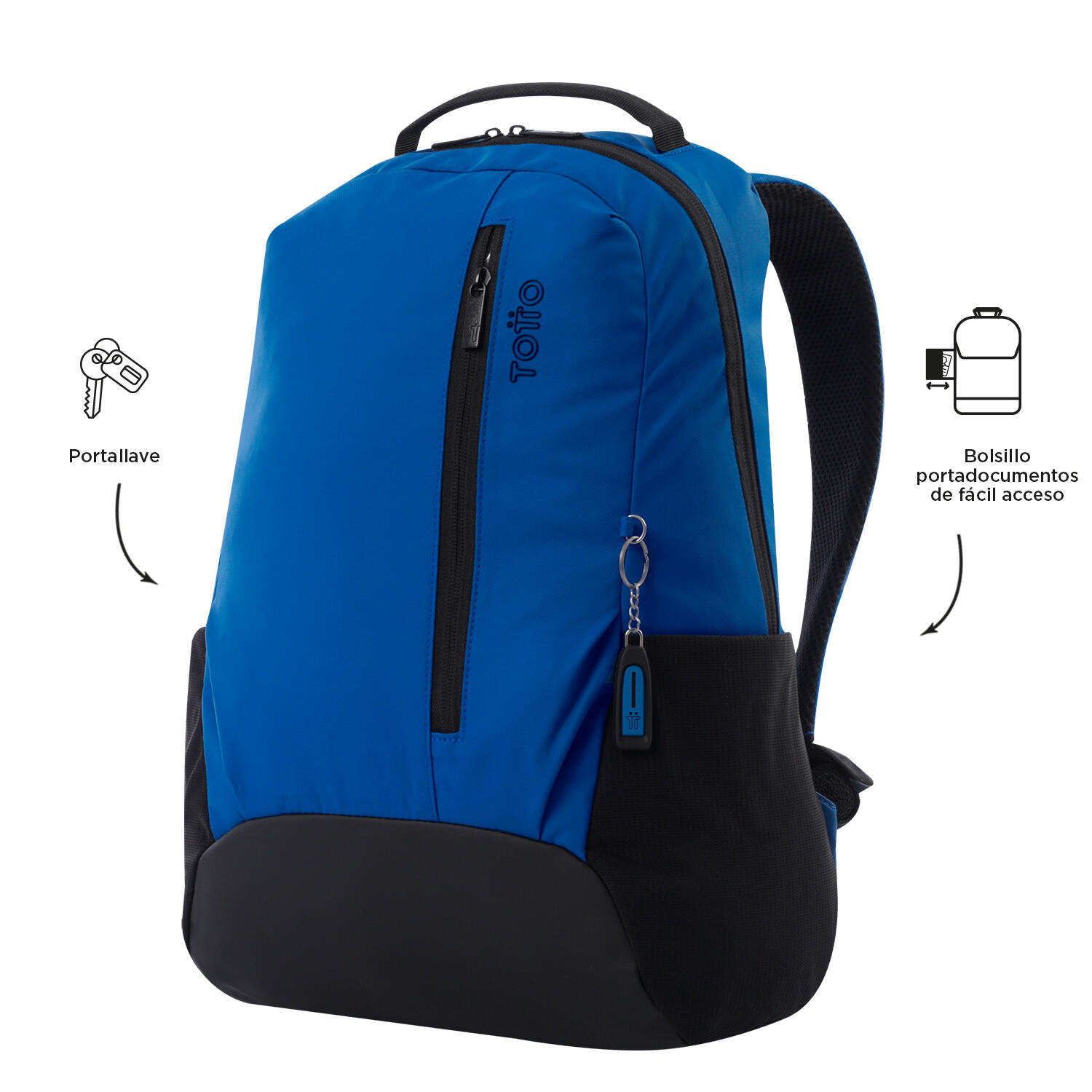 Totto Mochila urbana Detroit Negro Poliéster 33 x 45 x 13 cm 5/5