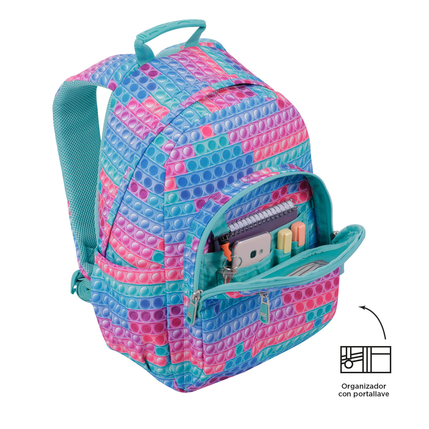 Totto Mochila escolar Gommas Pupit Poliéster reciclado 29 x 39 x 14 cm 5/5