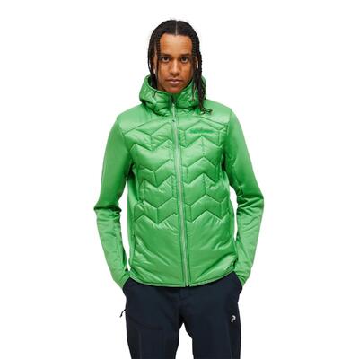 Kurtka Peak Performance męska Elevate Liner Hybrid Hood Jacket zielona - XL