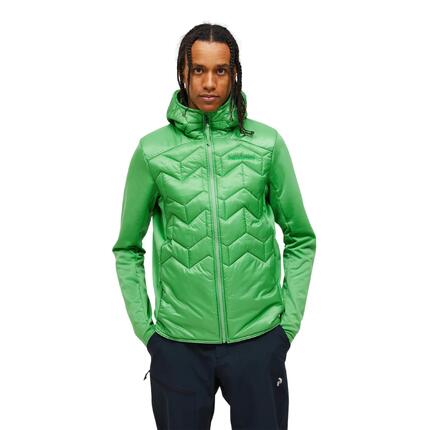 Kurtka Peak Performance męska Elevate Liner Hybrid Hood Jacket zielona - XL