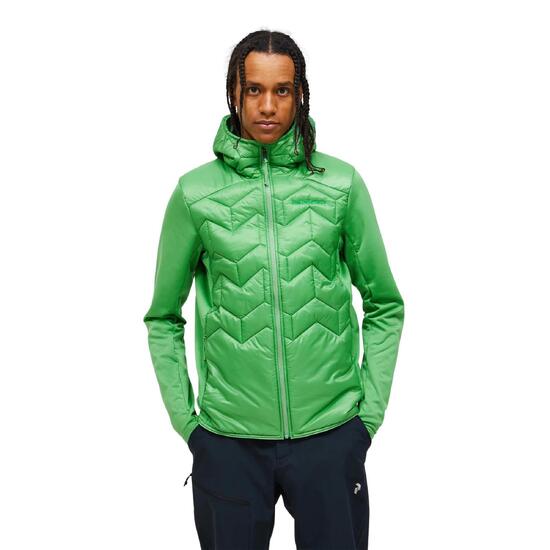 Kurtka Peak Performance męska Elevate Liner Hybrid Hood Jacket zielona - XL