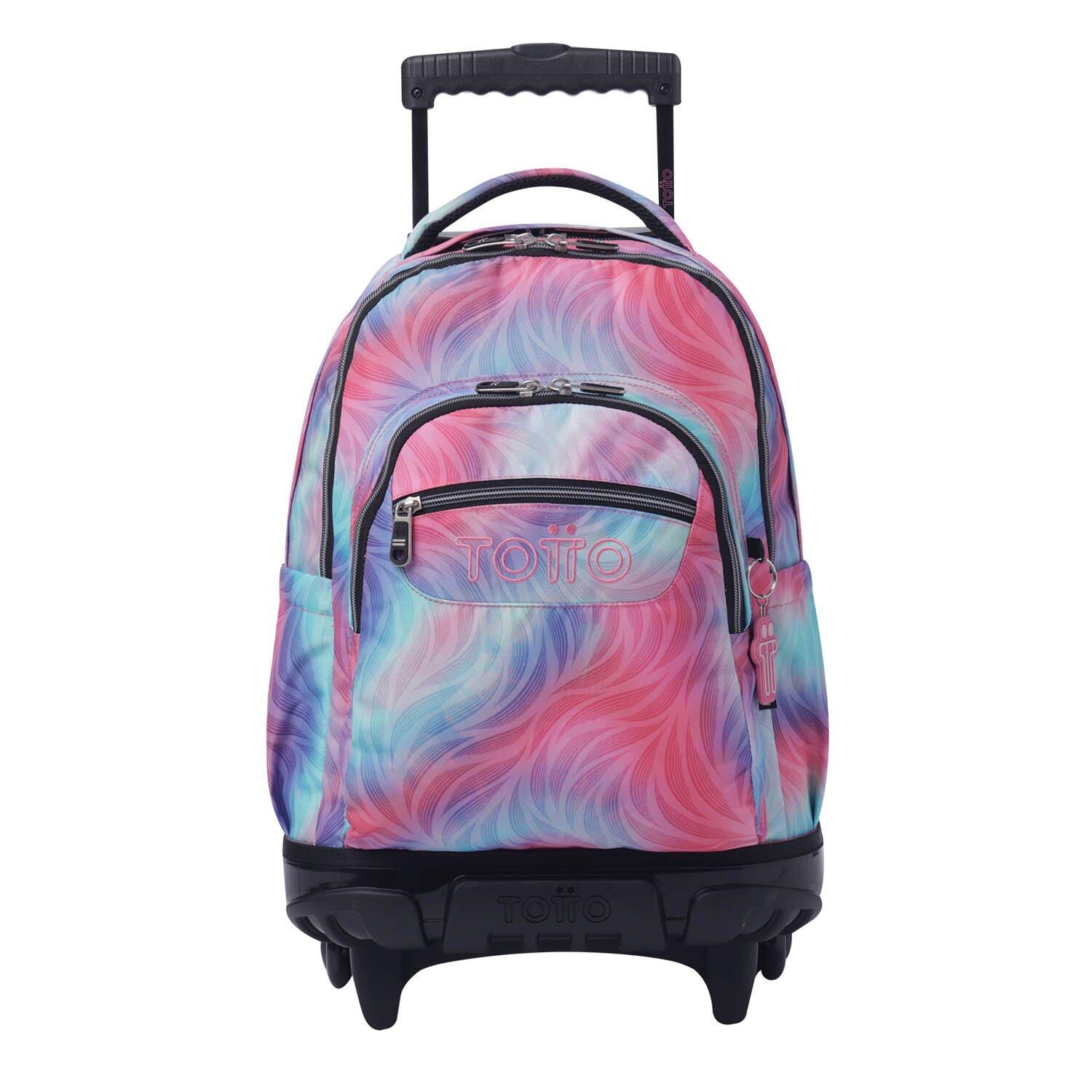 TOTTO Totto  Mochila Renglones Glitter - Shiny Heart Multicolor Grande