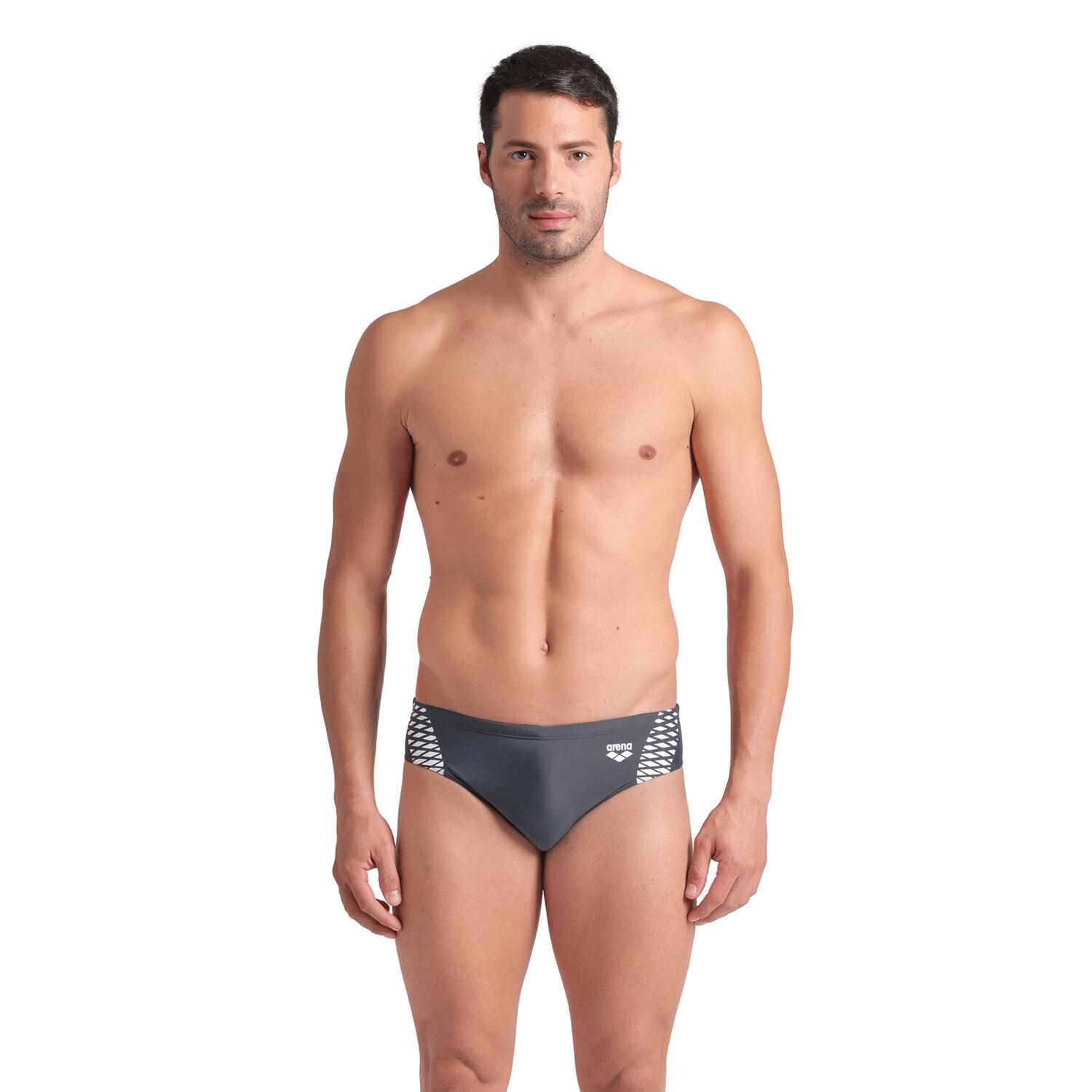 Arena - Slip De Bain Homme - Openings - Maillot De Bain 1 Pièce - Blanc|gris - 105 - Decathlon