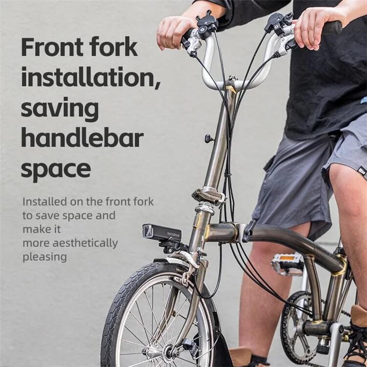 Fahrradscheinwerferhalterung, Verlängerung für Vorderlicht von Klapprad 7/7
