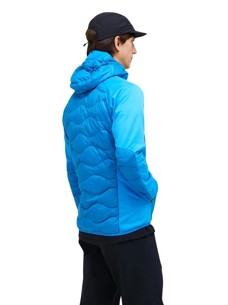 Kurtka Peak Performance puchowa męska Helium Down Hybrid Hood niebieska - XL