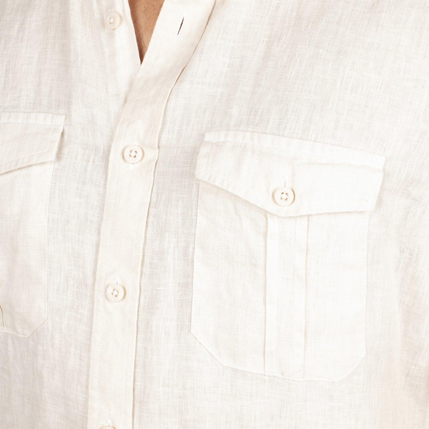 Chemise lin manches courtes homme 3/5