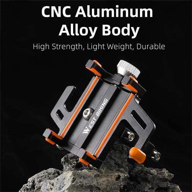 Support de téléphone de guidon de vélo en alliage d'aluminium