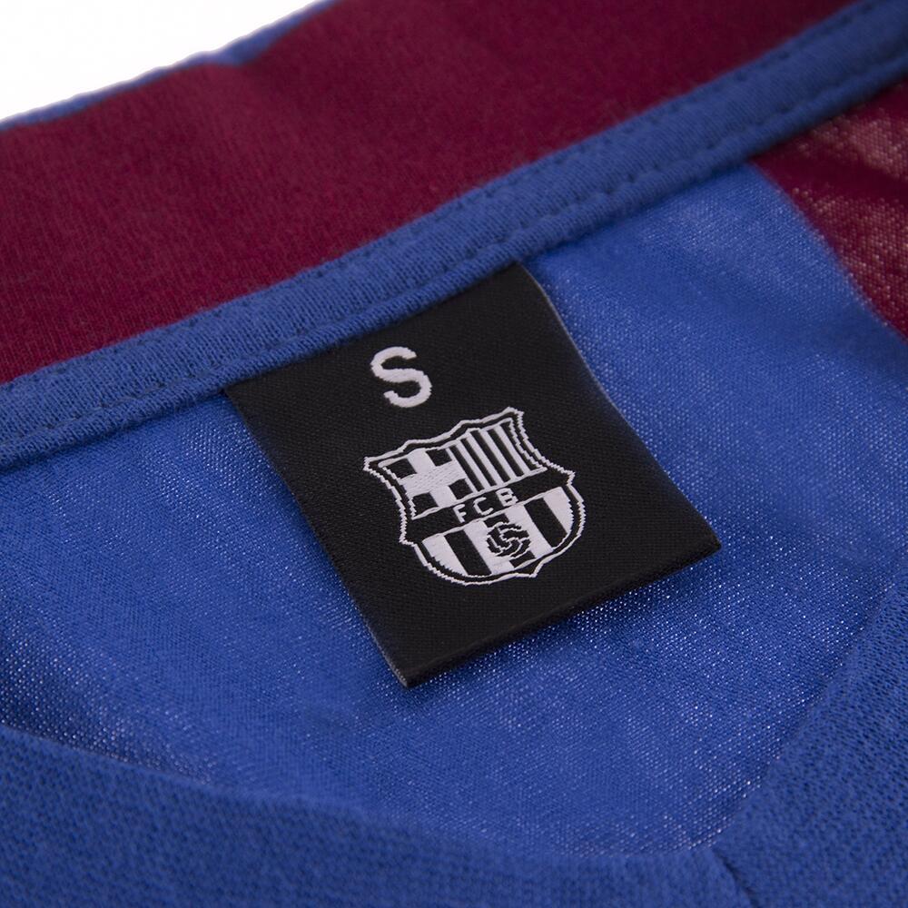 Maillot de football rétro - Homme - FC Barcelona 1980/81 - Bleu/Rouge 6/7