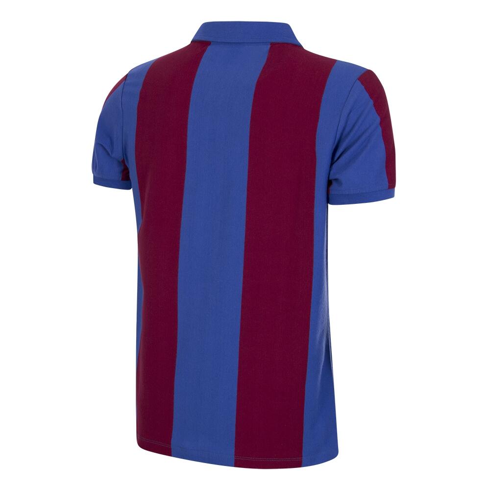 Maillot de football rétro - Homme - FC Barcelona 1980/81 - Bleu/Rouge 4/7