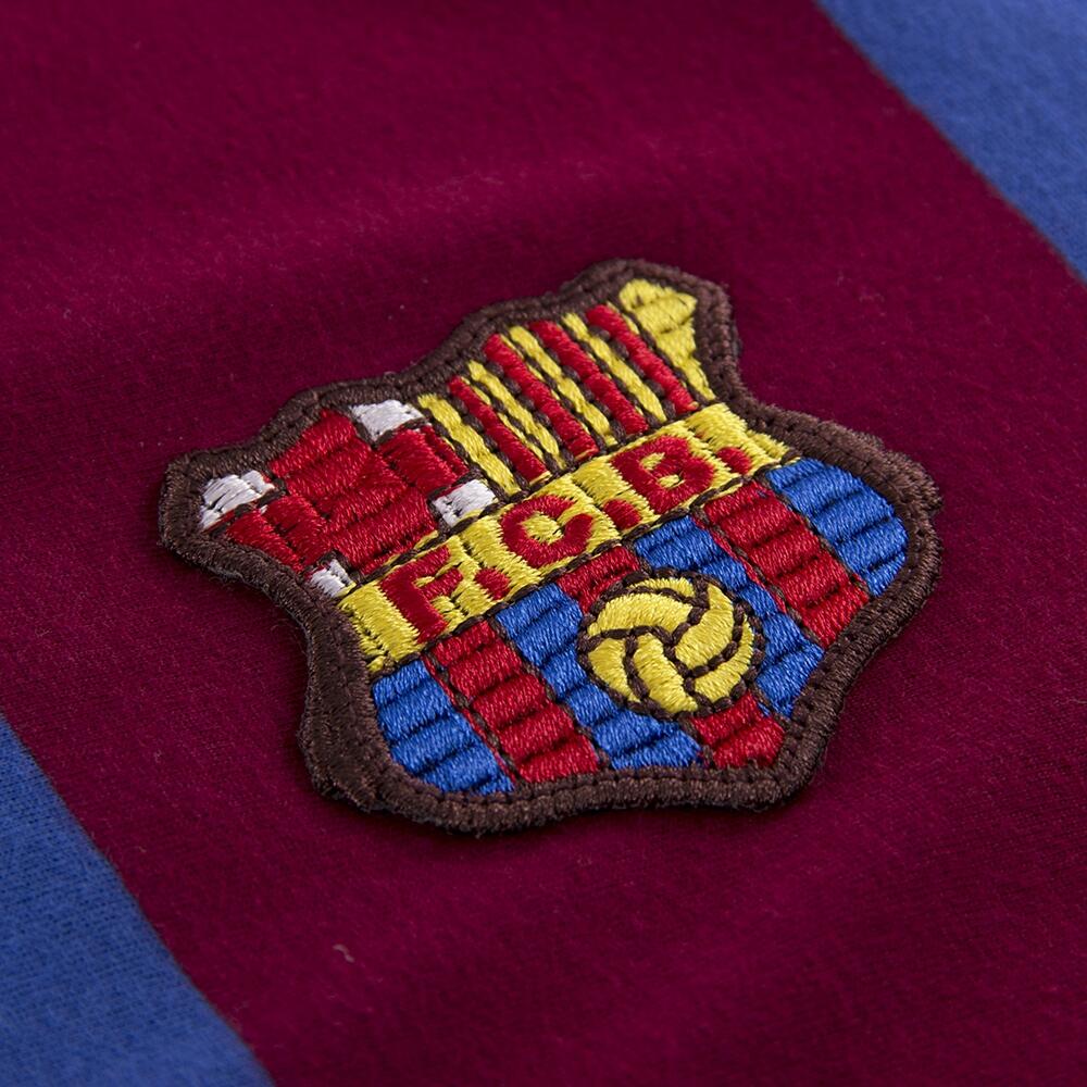 Maillot de football rétro - Homme - FC Barcelona 1980/81 - Bleu/Rouge 5/7