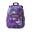 Totto  Mochila Acuareles Glitter - Shiny Heart Morado Grande