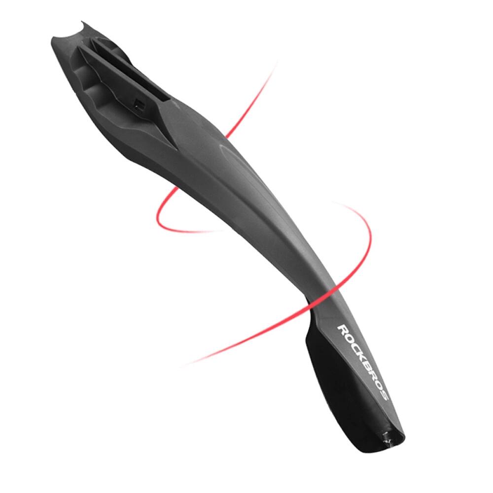 Rockbros spatbord met rood LED-licht - zwart 3/7
