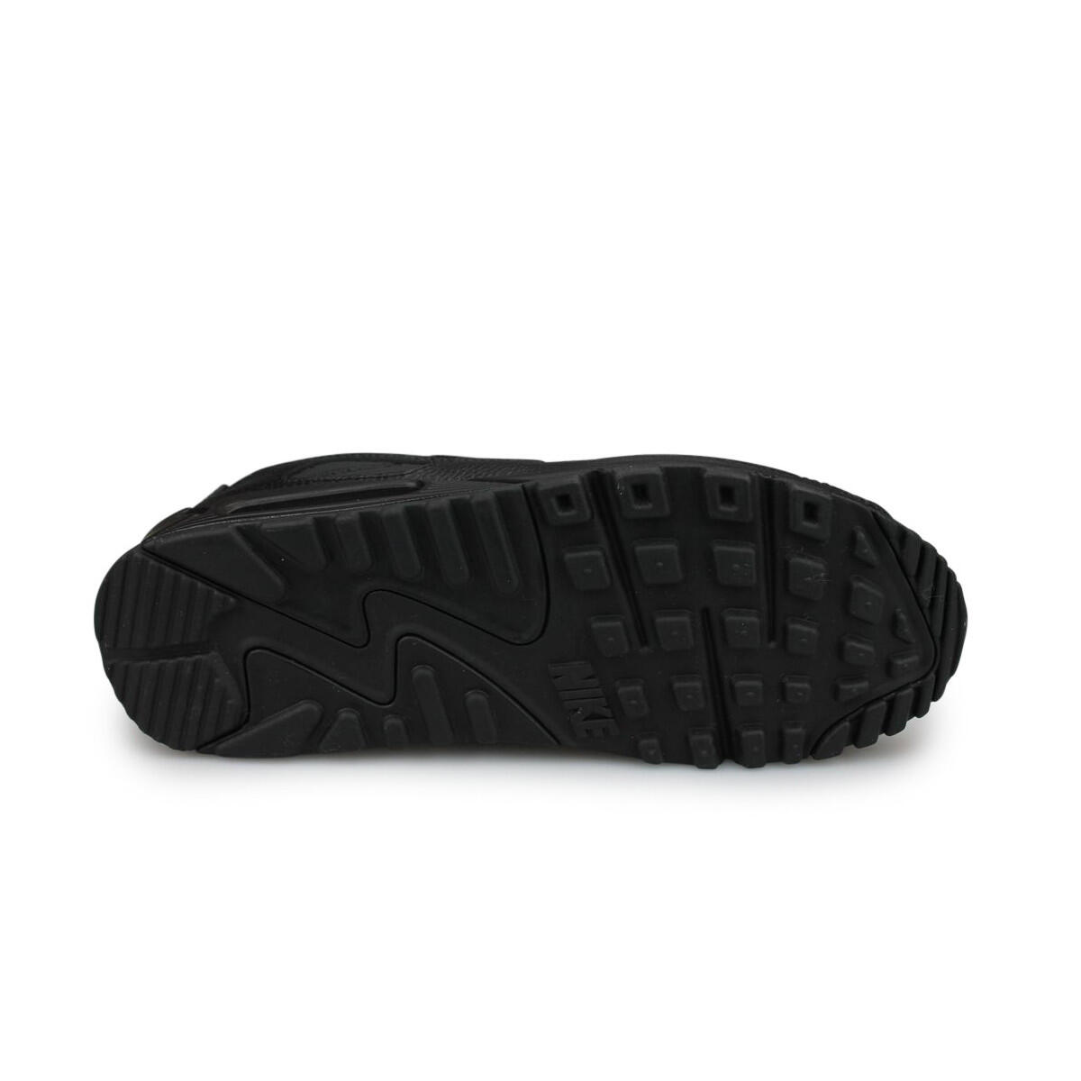 Nike Air Max 90 Leather Triple Black 3/5