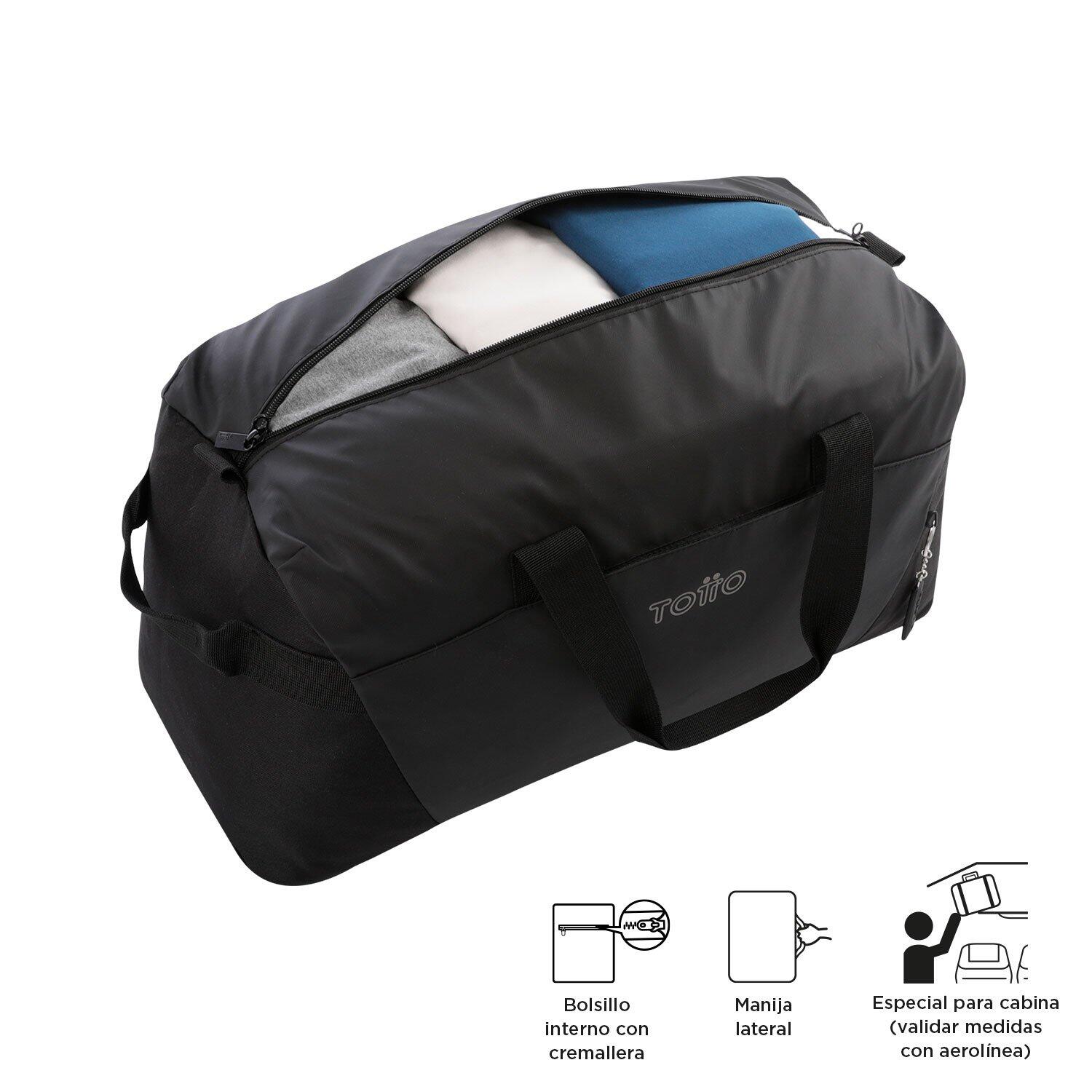 Totto  Bolsa Active Pro M - Deep Black Negro Mediano 5/5