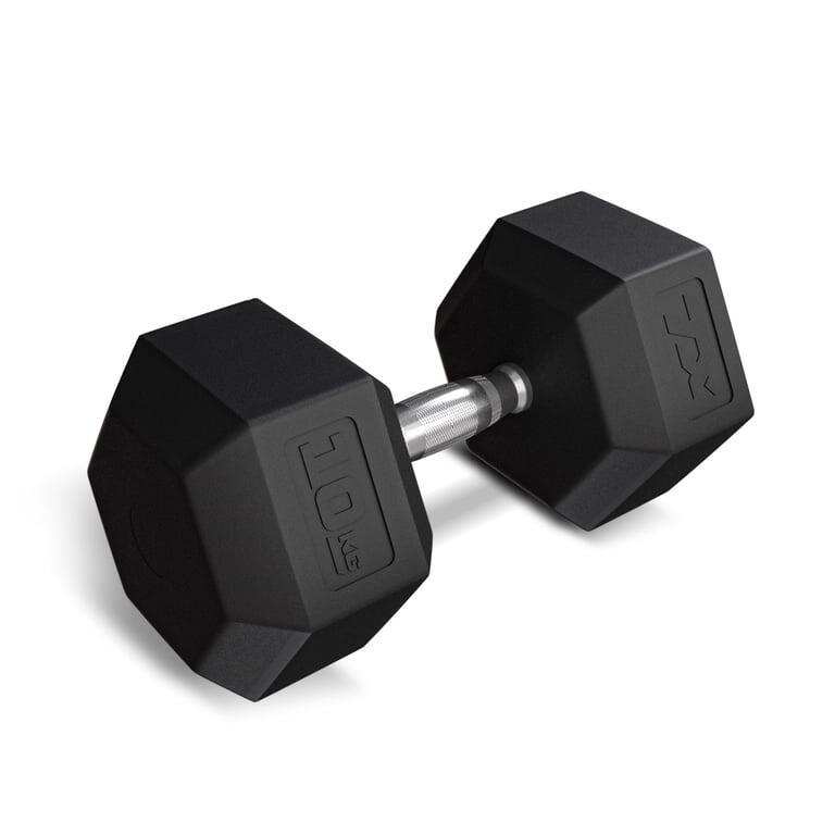 Hantel stalowy gumowany 10kg