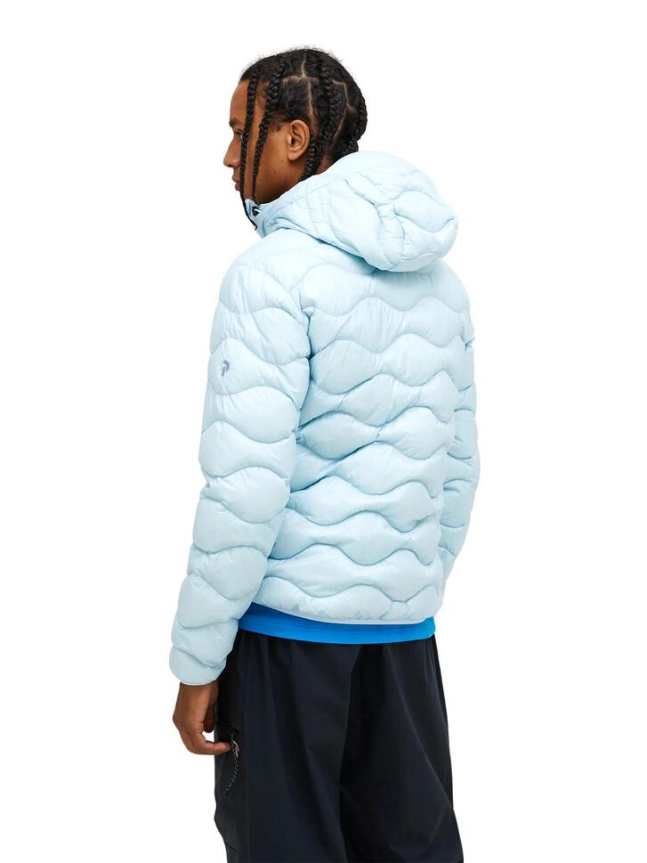 Kurtka Peak Performance puchowa męska Helium Down Hood Jacket niebieska - XXL