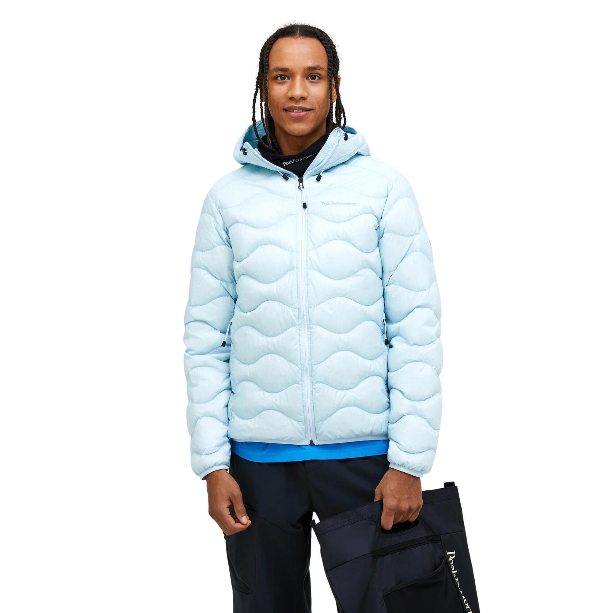 Kurtka Peak Performance puchowa męska Helium Down Hood Jacket niebieska - XXL
