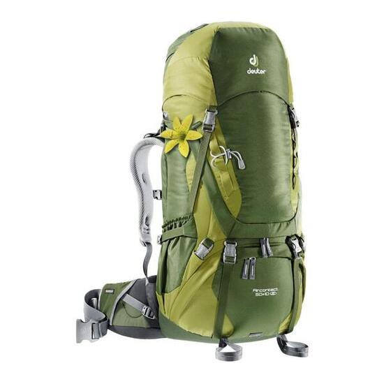 Zaino Deuter Aircontact 50 + 10 SL Unisex per Adulti Verde