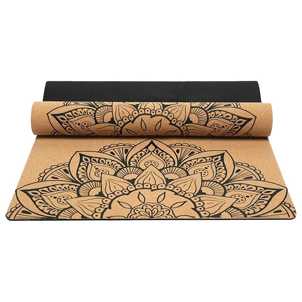 Tappetino yoga sughero, nuovo concetto 3 strati 6mmx68cmx1,83m Mandala 5/6