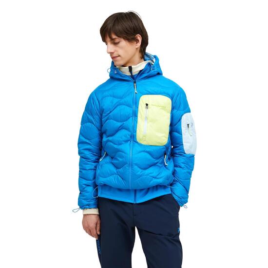 Kurtka Peak Performance puchowa męska Helium Utility Down Hood niebieska - XL