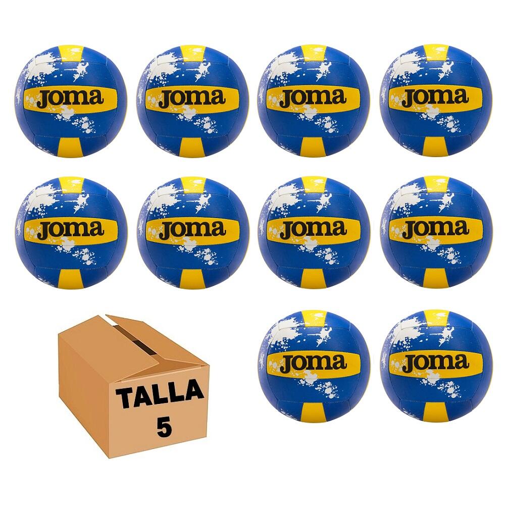 Pack 10 Balones Voleibol Joma High Performance Royal/Amarillo T-5 1/2