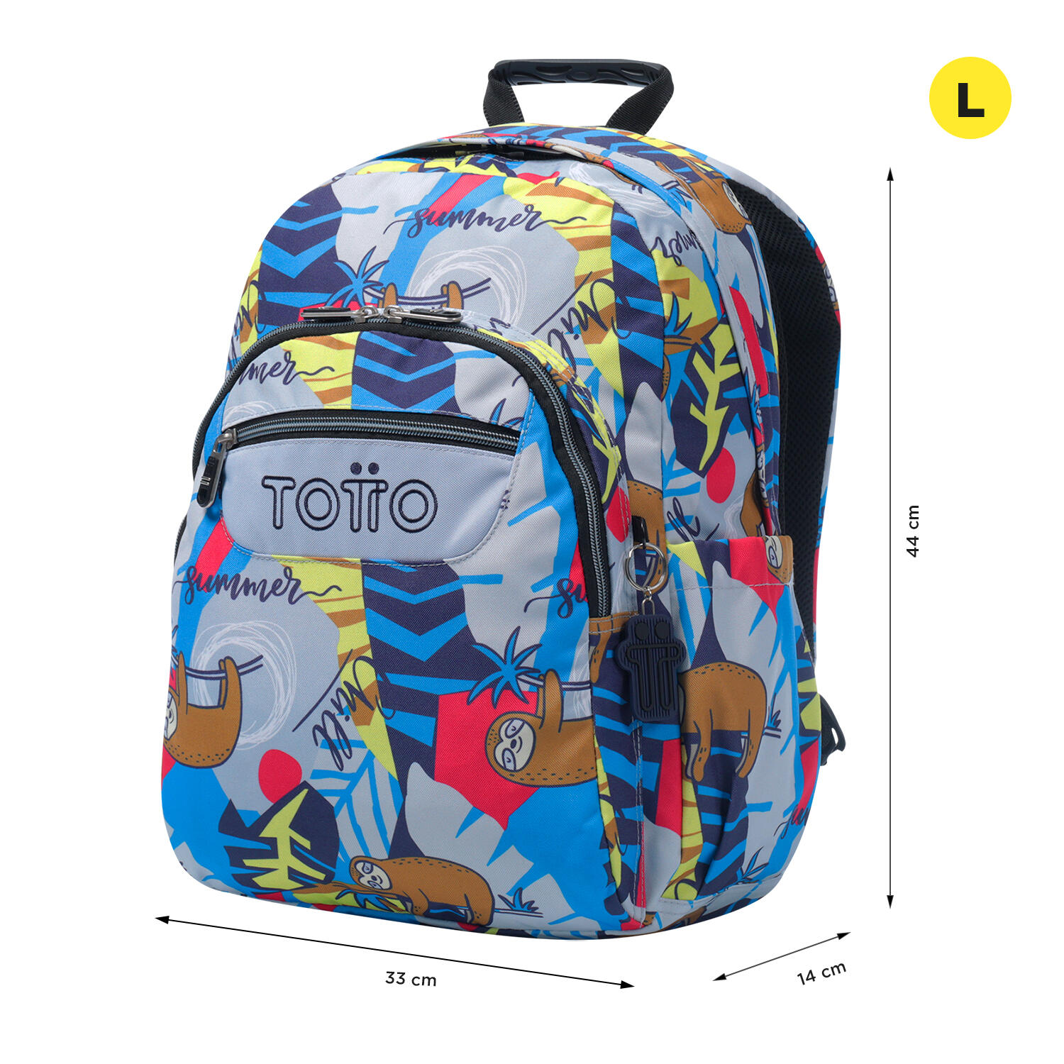 Totto Mochila escolar Acuareles Lazel Poliéster reciclado 33 x 44 x 14 cm 2/5