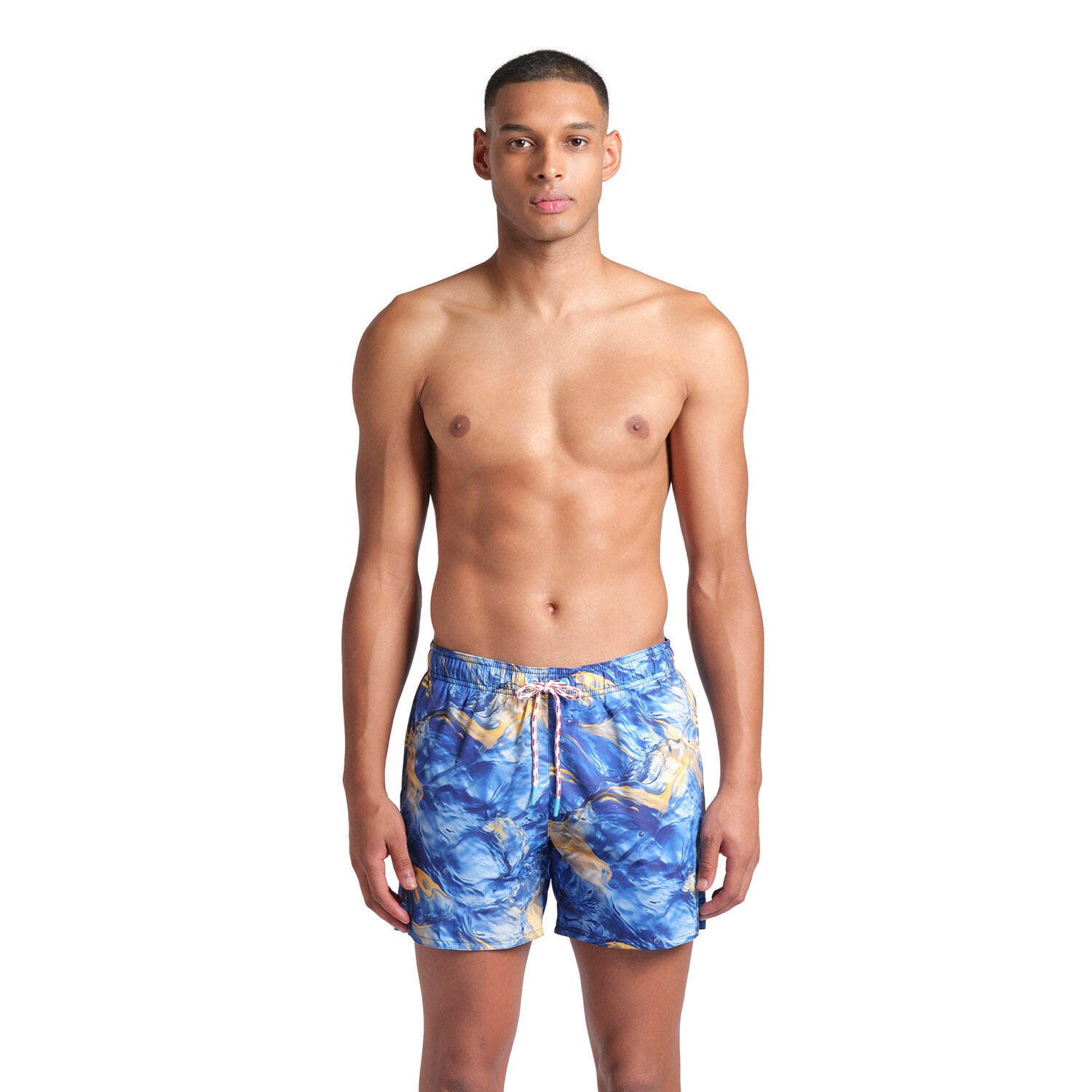 Arena - Shorts De Bain Homme - Water Prints Allover - Maillot De Bain 1 Pièce - Mauve|violet - 40 M - Decathlon