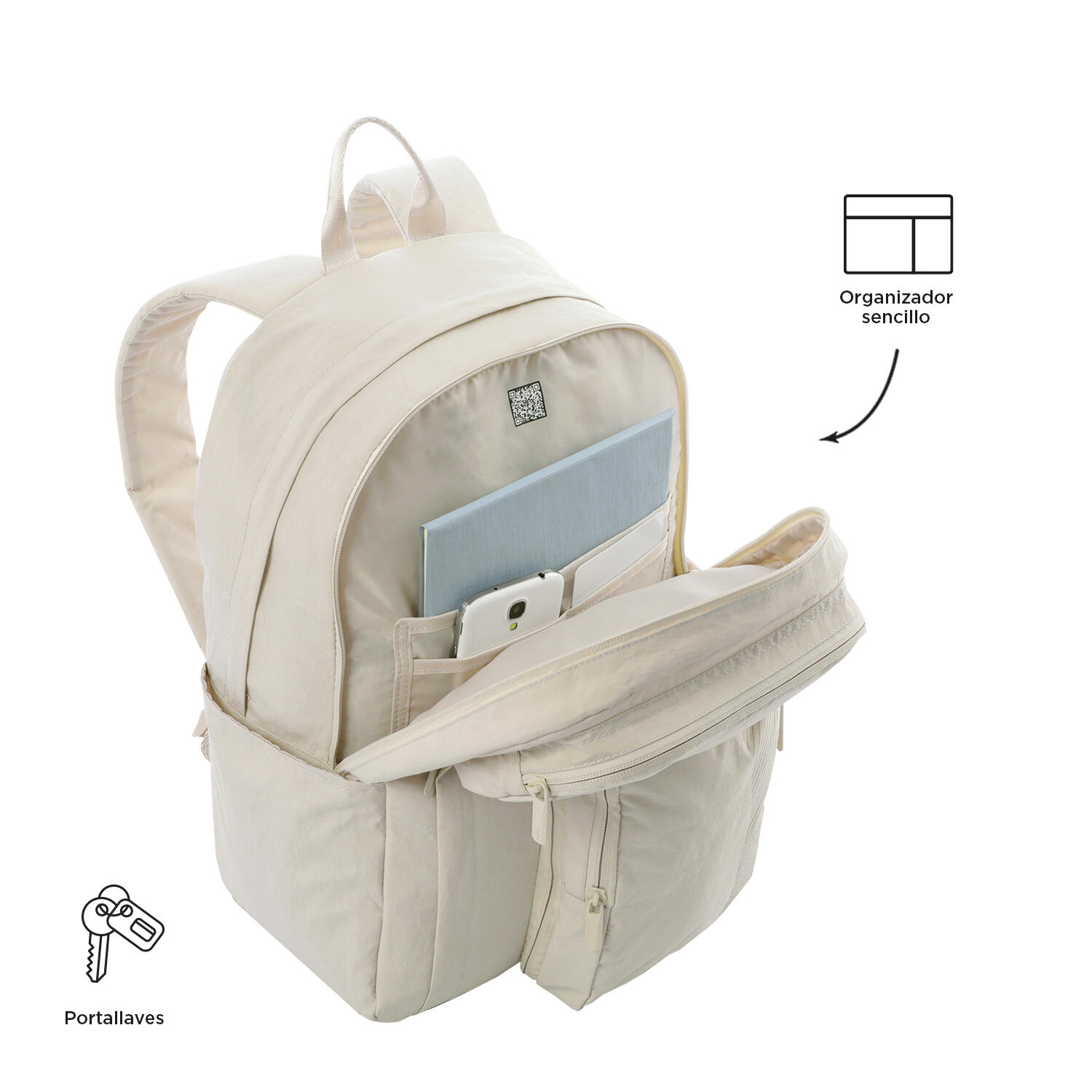 Totto Mochila urbana Duality Rainy Day Poliamida 29 x 42 x 15 cm 5/5
