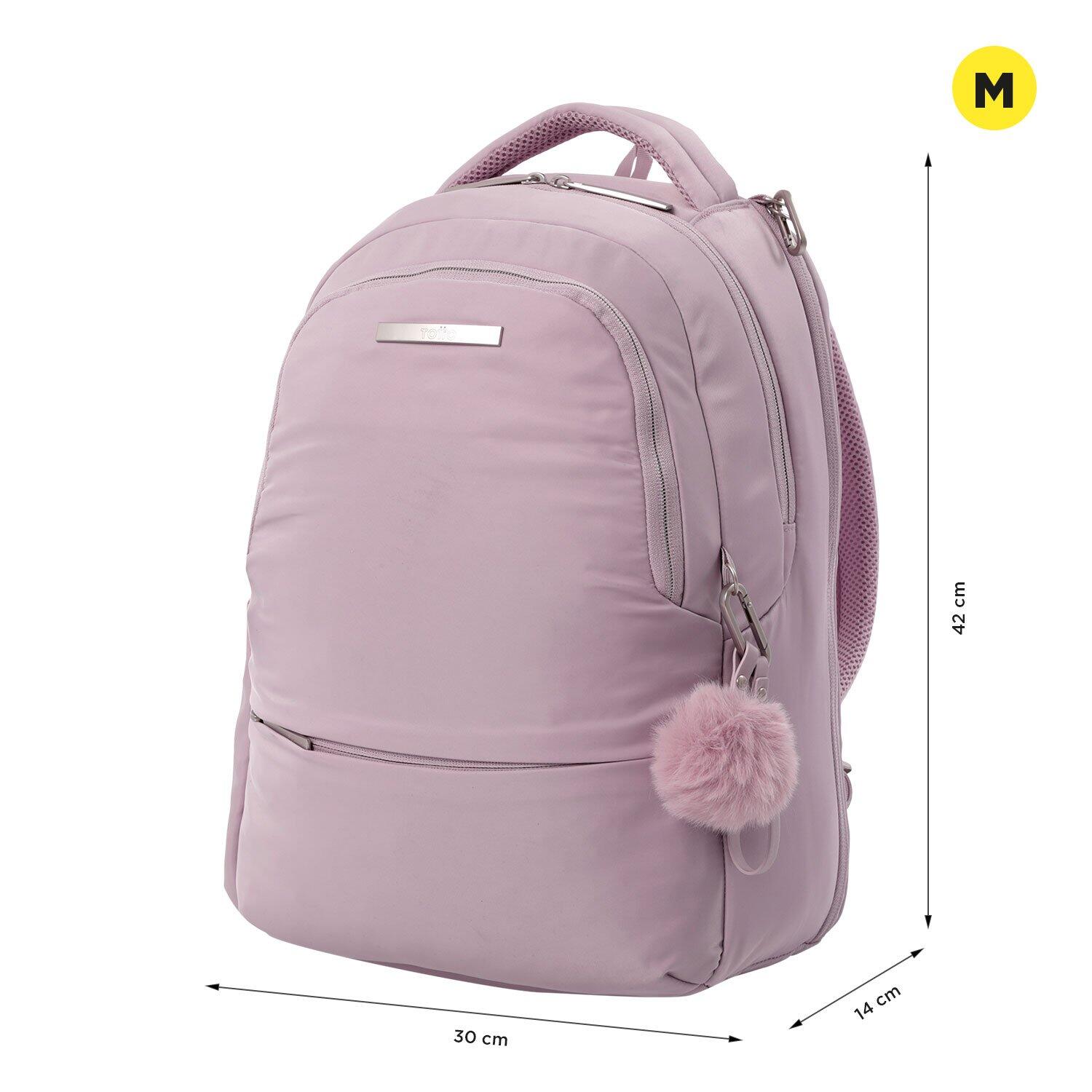 Totto  Mochila Adelaide 2 2.0 - Negro Morado Grande 3/5