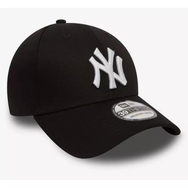 Casquette MLB New York Yankees New Era League Essential 39THIRTY Noir logo blanc