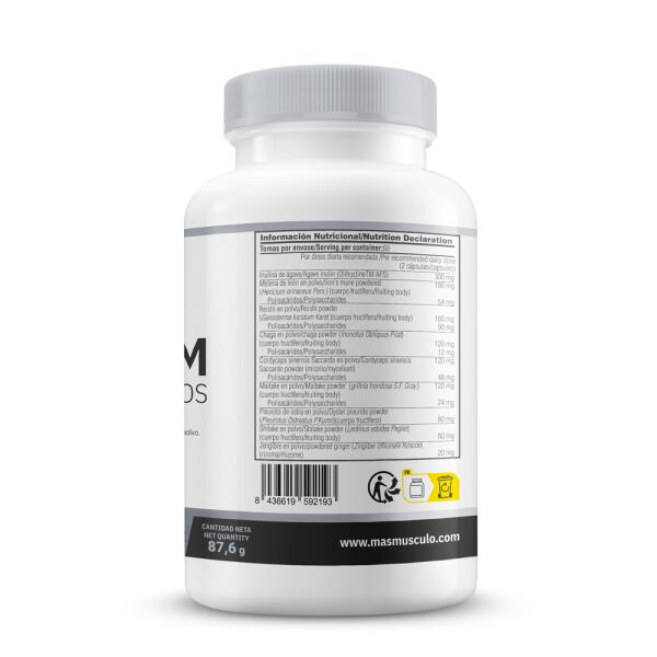 Mushroom complex - 120 vcapsules de MASmusculo 3/5