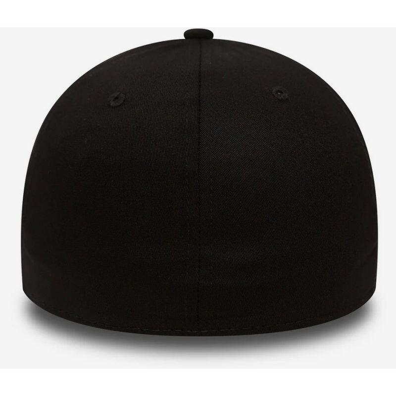 Casquette MLB New York Yankees New Era League Essential 39THIRTY Noir logo blanc 3/4