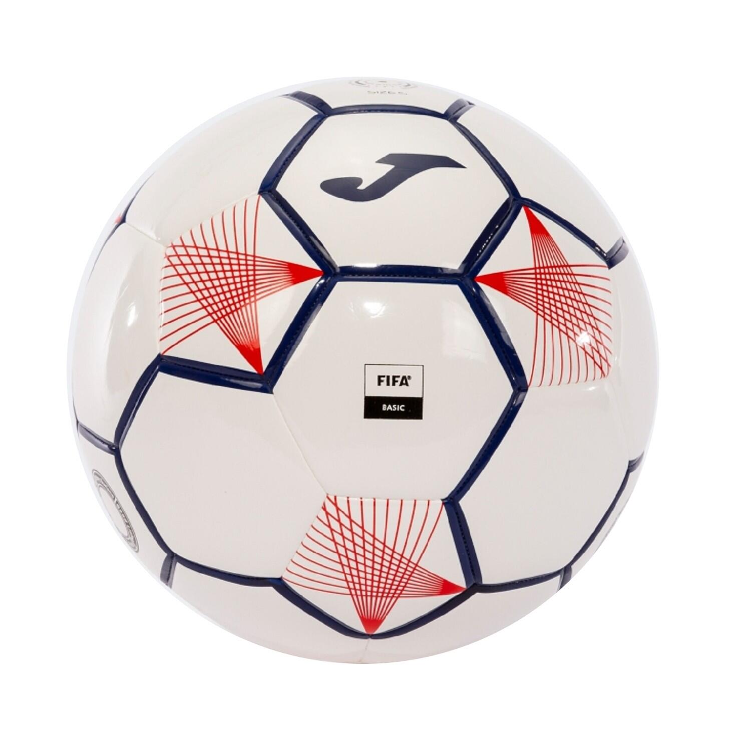 Balón Fútbol Joma Neptune II Blanco/Rojo T-5 2/3