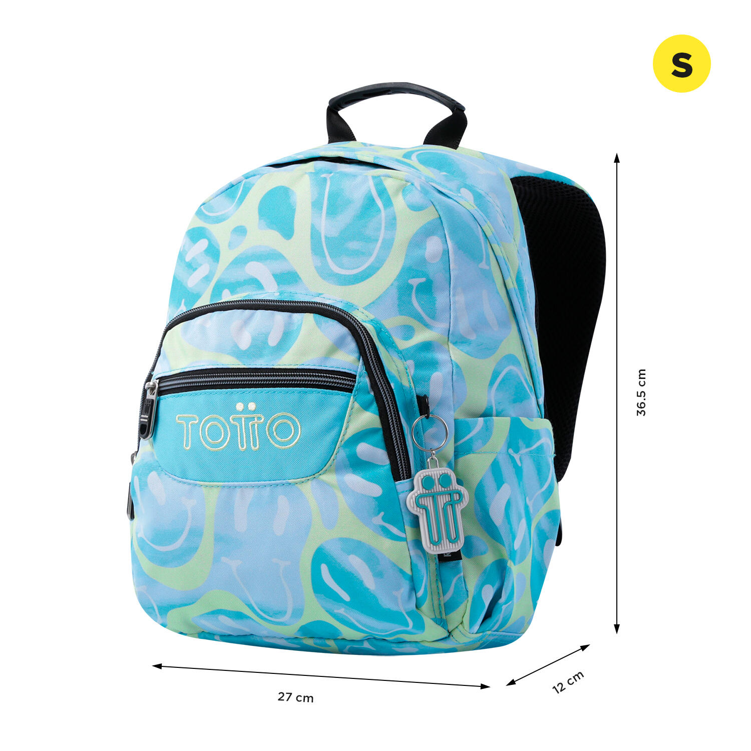 Totto Mochila escolar Tempera Happy Flow Poliéster reciclado 27 x 36.5 x 12 cm 2/5