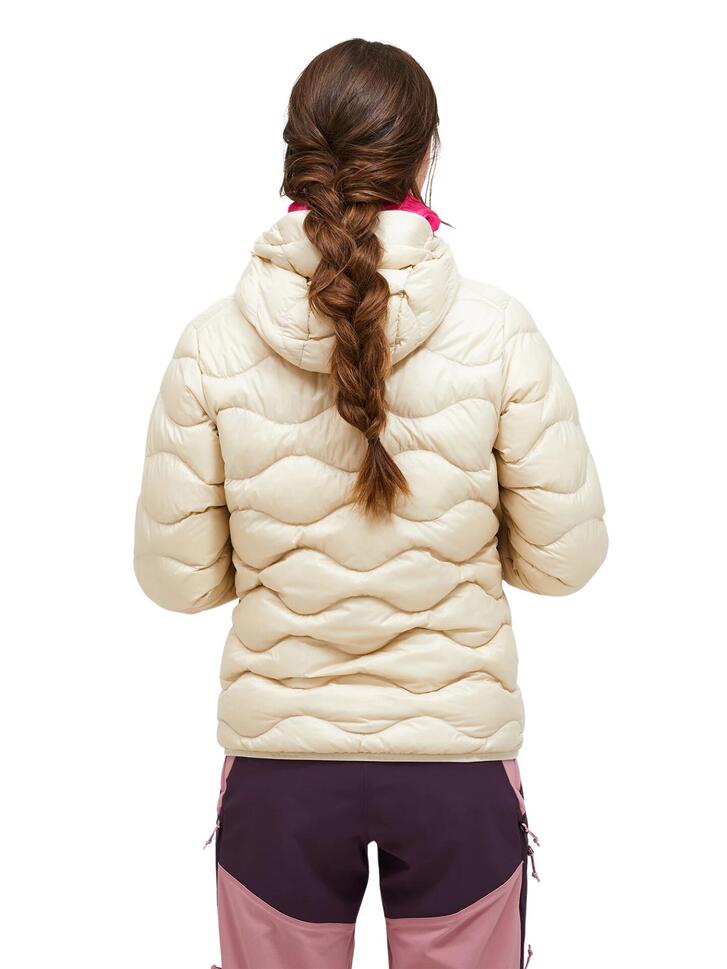 Kurtka Peak Performance puchowa damska Helium Down Hood Jacket beżowa - L