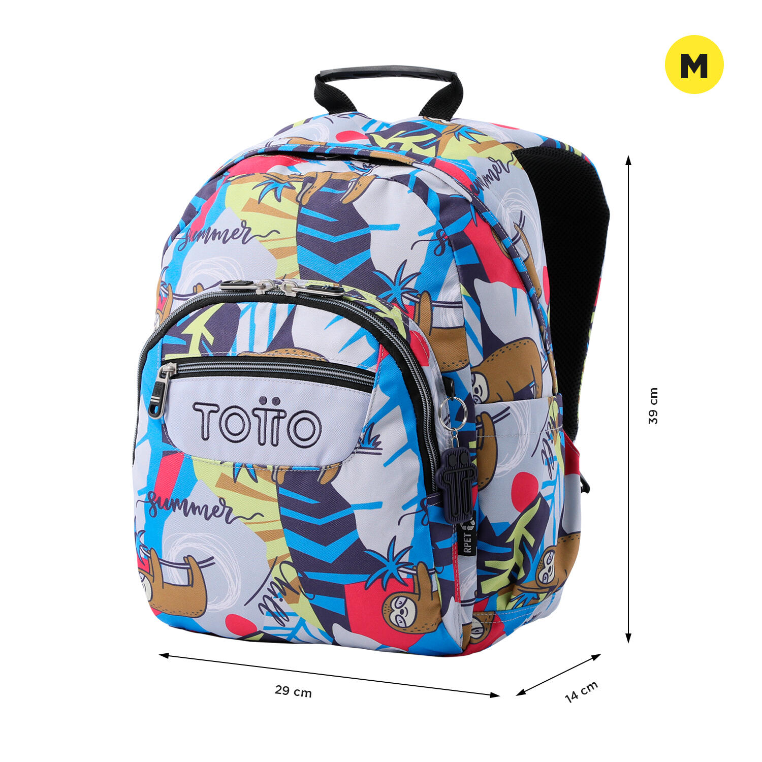 Totto Mochila escolar Gommas Lazel Poliéster reciclado 29 x 39 x 14 cm 2/5