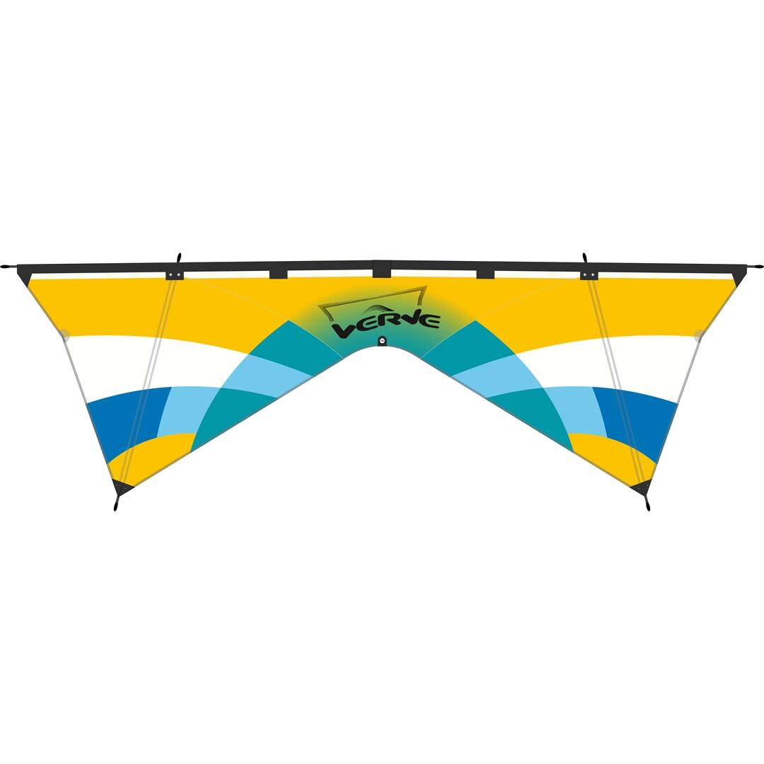 HQ Verve Aqua - Vierleiner, ab 14 Jahren, 83x252cm, inkl. 50kp Dyneema Schnüre