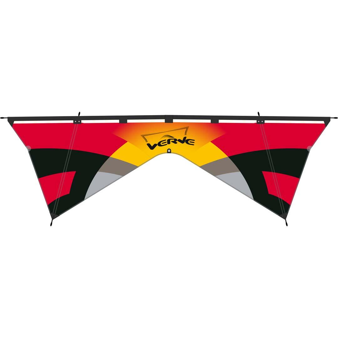 Hq - Cerf-volant 4 Lignes - Hq - Verve Blaze - Aile - Jaune|noir|rouge - Taille Unique - Decathlon