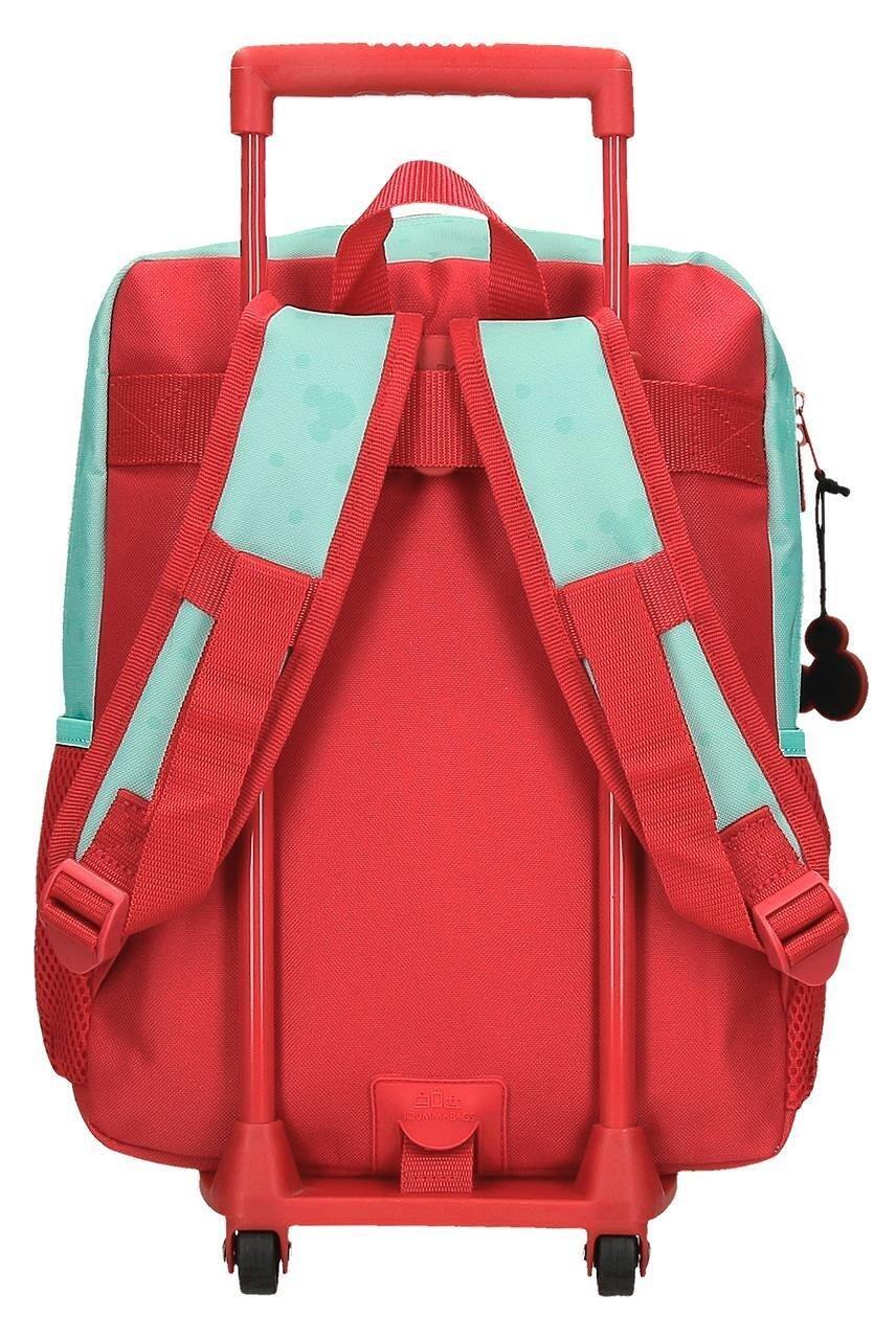 Mochila escolar  Disney Mickey Best Friends Together com carrinho 33cm 2/7