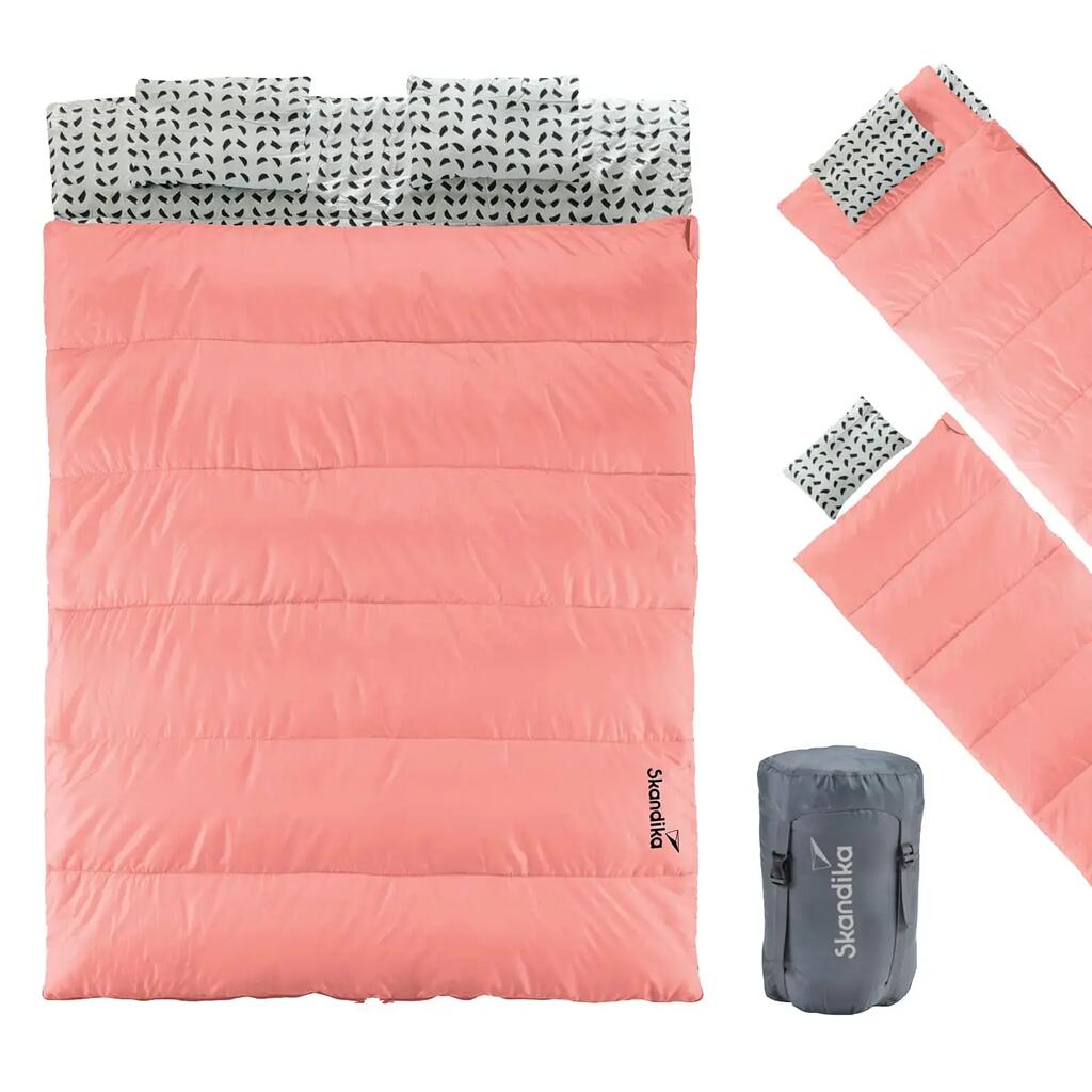 Iceland Double Blanket Sleeping Bag – Detachable, 3‑Season, 220/190 × 150/75 cm