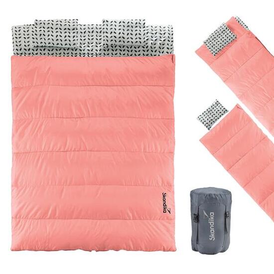 Deckenschlafsack Iceland Double - Trennbar - 3 Saison - 220/190 × 150/75 cm