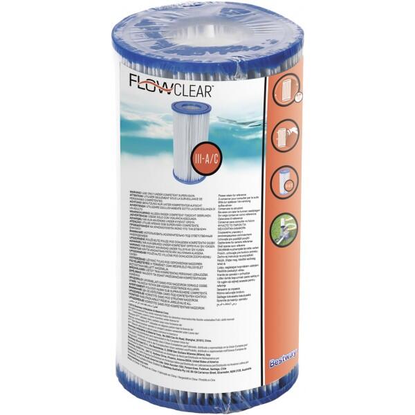 Bestway Flowclear SMART PACK 6 st. Filtercartridge Type III 2/6