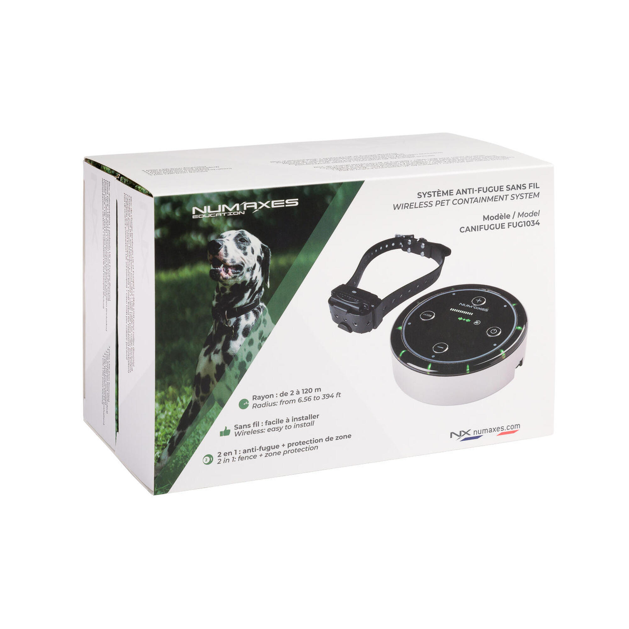 Num'axes - Système Anti-fugue Sans Fil Canifugue Fug1034 - Collier Anti-fugue - Noir - 65 Mm - Decathlon