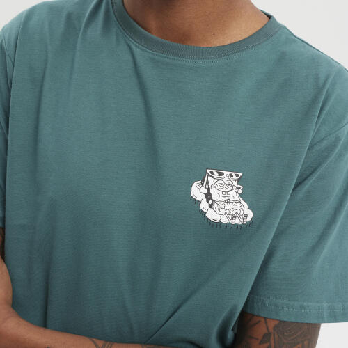 Camiseta manga corta Hydroponic Colaboración Oficial Bob Esponja Verde 2/4