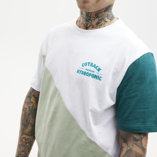Camiseta manga corta Hydroponic partida en 2 es estampado pecho y espalda 2/5