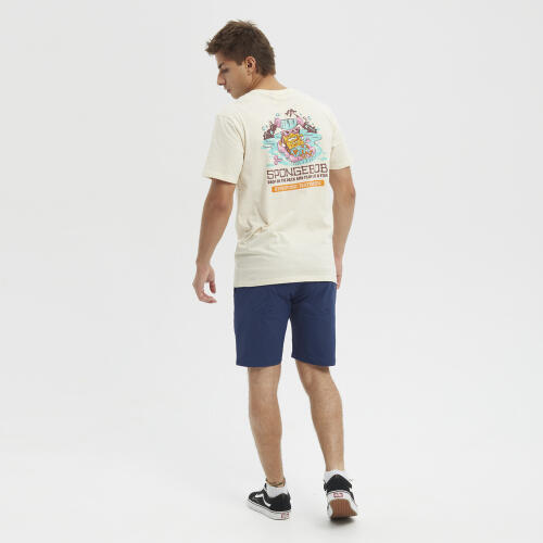 Camiseta manga corta Hydroponic Colaboración Oficial Bob Esponja Crema 4/4