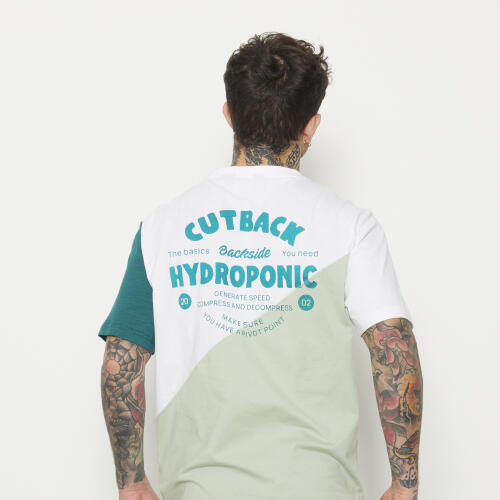Camiseta manga corta Hydroponic partida en 2 es estampado pecho y espalda 5/5