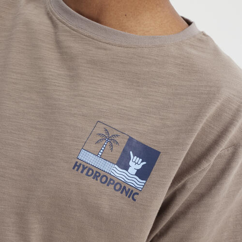Camiseta manga cortaHydroponic Logo estampado Marrón 4/5