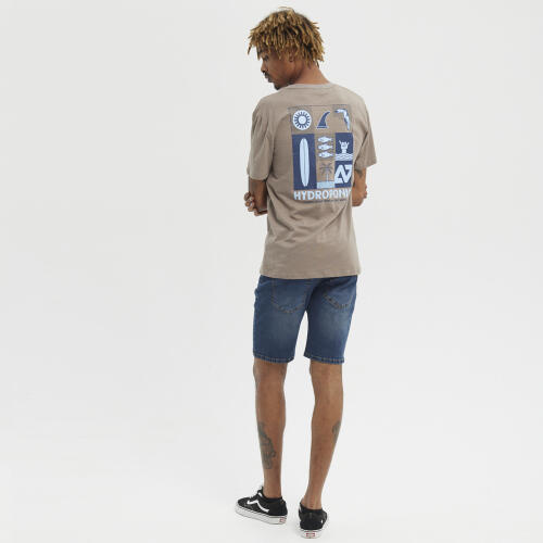 Camiseta manga cortaHydroponic Logo estampado Marrón 5/5